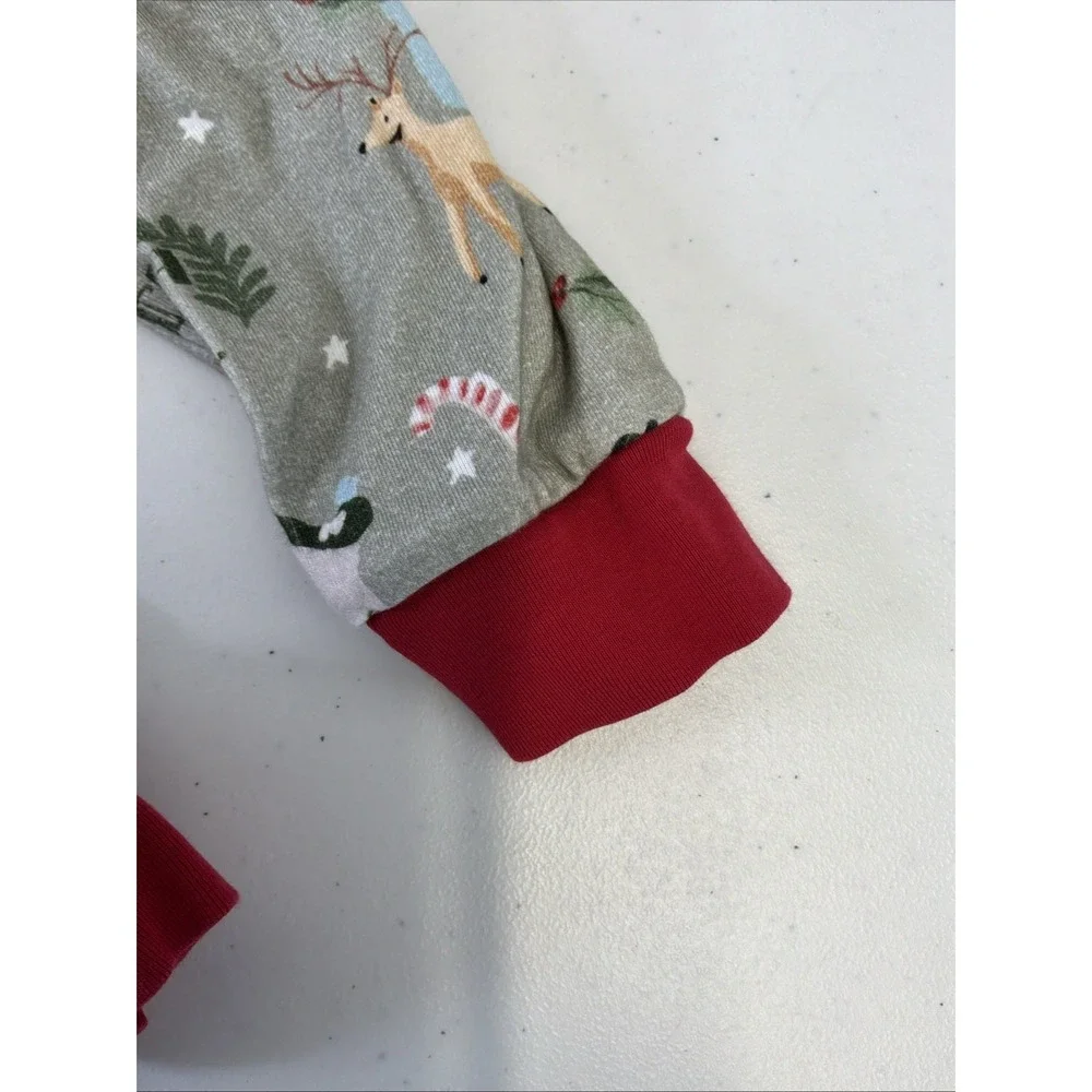 Pottery Barn kids Christmas Santa Flannel 2-pc Pajamas Set Sz-8
